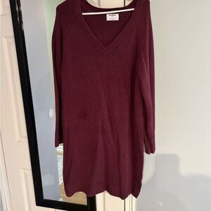 Old Navy Burgundy Midi Dress